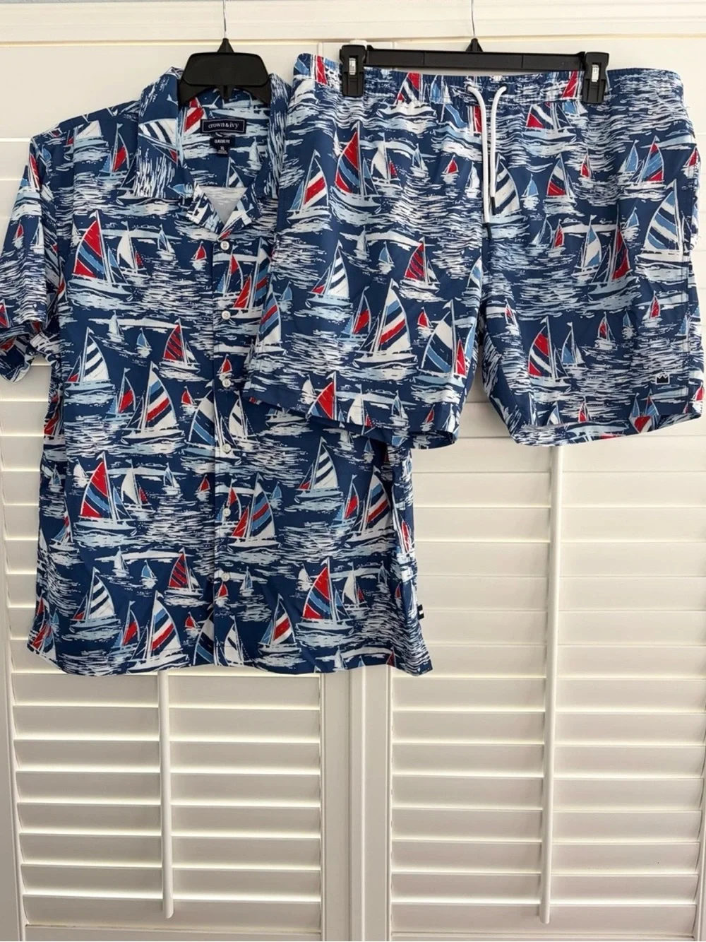 Crown & Ivy Men’s Nautical Swim Set